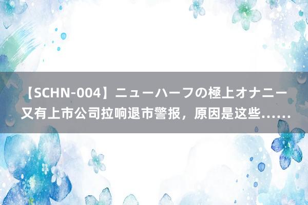 【SCHN-004】ニューハーフの極上オナニー 又有上市公司拉响退市警报，原因是这些……